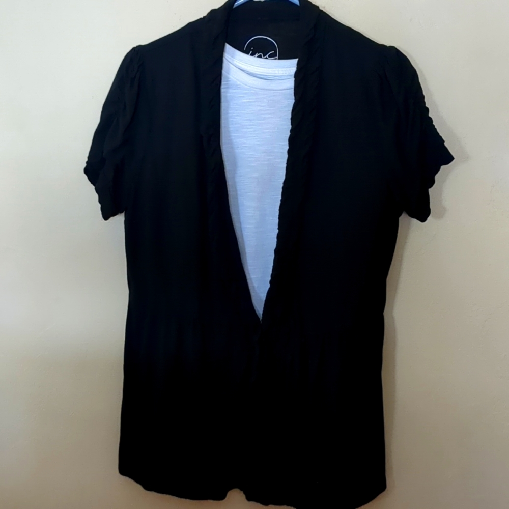 Inc International Concepts Black Lightweight Jacket